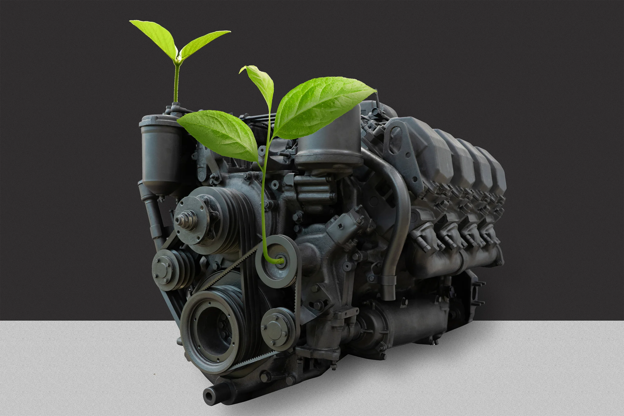 Modular Chemical Plants from Automotive Engines for Green Fuels