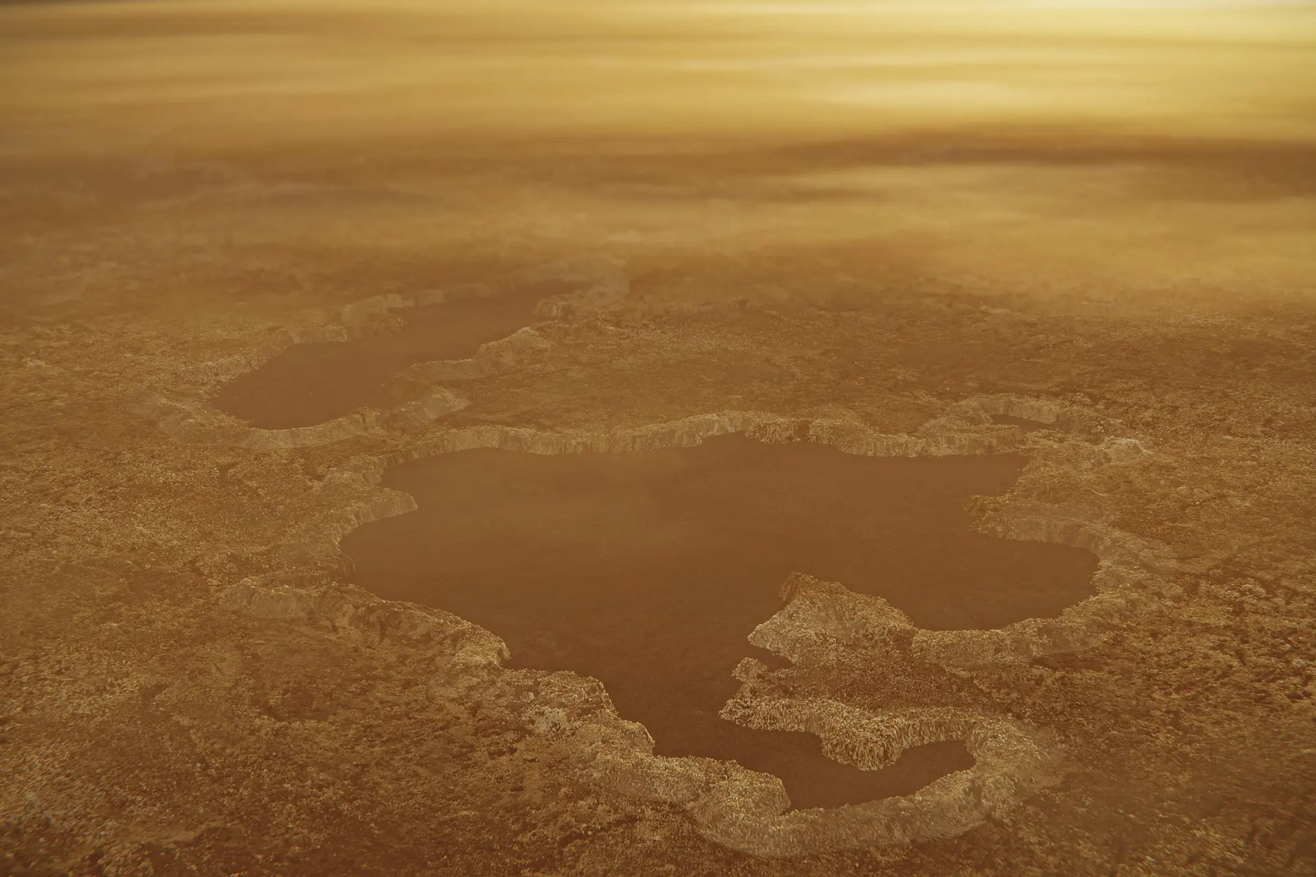 Titan’s Lakes Shaped by Waves New Study Reveals